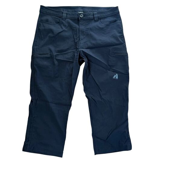 Eddie Bauer Women's First Ascent Guide Pro Pants Capris Black Stretch - Size 14 - Picture 3 of 10